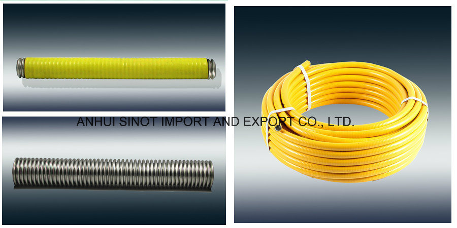 Corrugated Stainless Steel AISI304/316L Hose for Gas Dn50 2 1/2