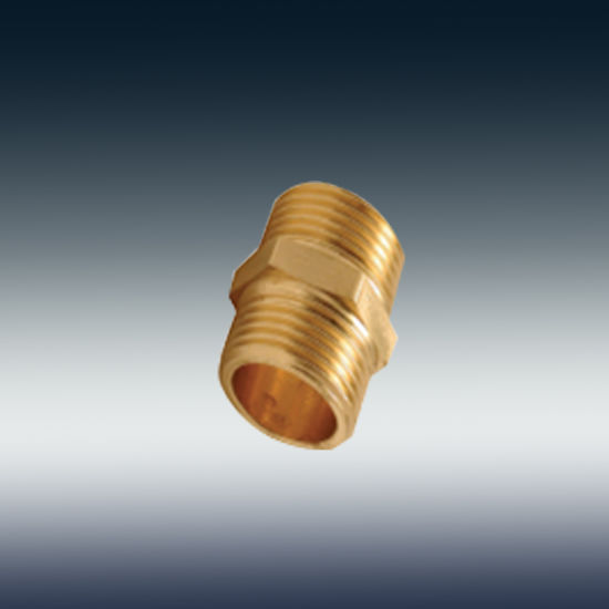 F-0002-1003 Brass Parallel M/M Nipple Dn15