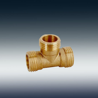 F-0005-1021 Brass Tee Fitting 1/2"X1/2"X1/2"