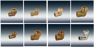 F-0004-1039 Brass Elbow Fitting 1"X1"