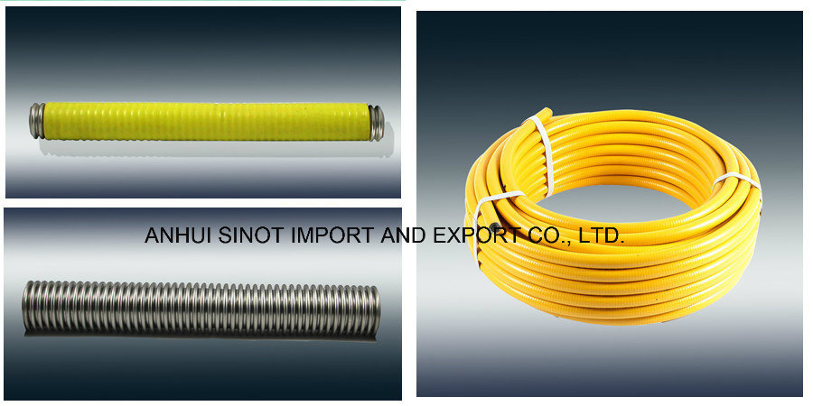 Coated Corrugated Stainless Steel Hose for Gas Dn50-2 1/2